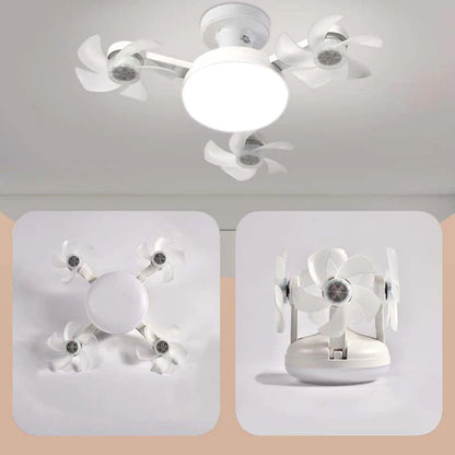 🔥🌀 Mennyezeti ventilátor beépített LED lámpával, praktikus távirányítóval otthoni szobákhoz ✨