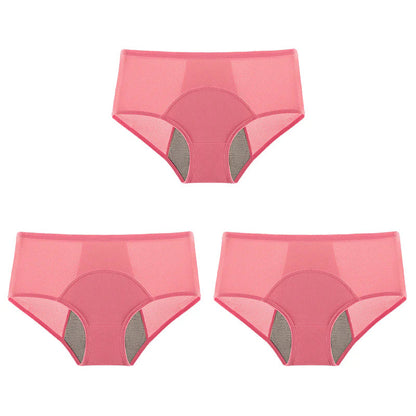 3-Piece Set 🔥🍃 High-waisted sanitary panties with leak protection front and back, effectively preventing side leakage