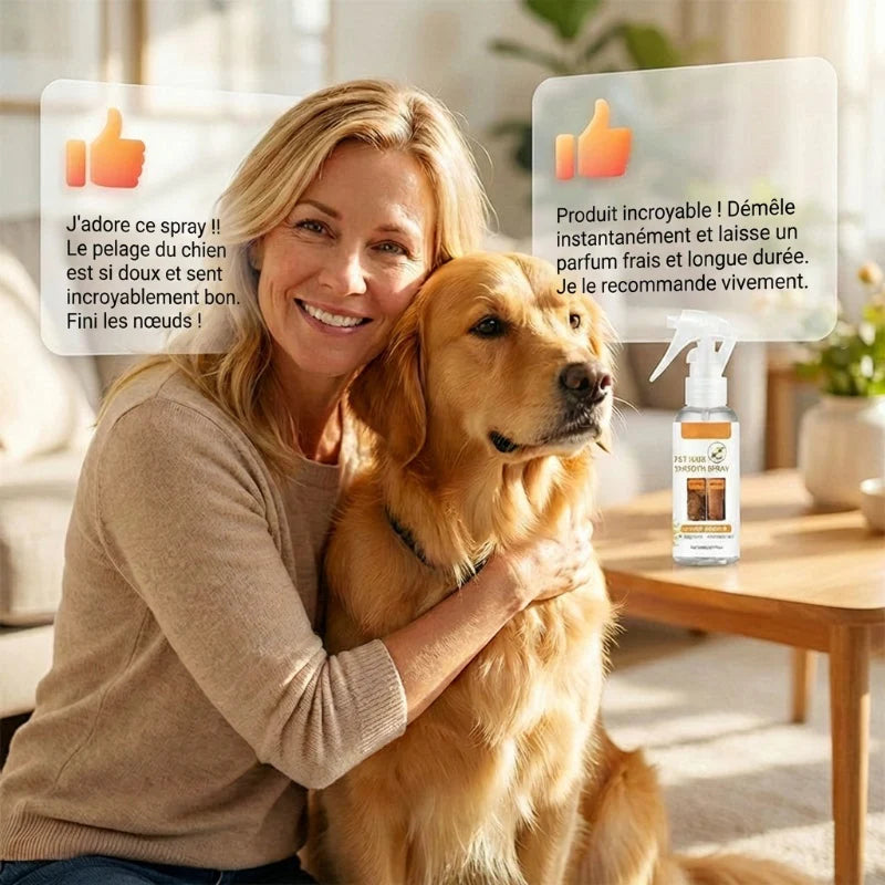 Háziállat szőrzet kibogozó és dezodorizáló spray