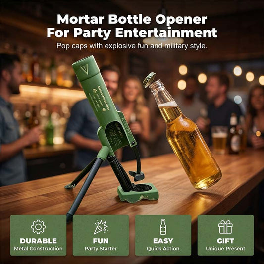 🕰Féláron korlátozott ideig🍻 Praktikus taktikai palacknyitó💣 Mozsár alakú sörnyitó – Katonai stílus, férfi bár elengedhetetlen központi eleme！