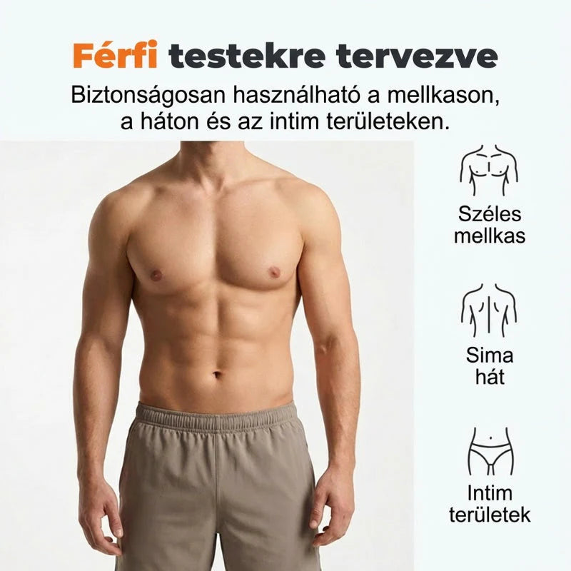 Kíméletes szőrtelenítő krém férfiaknak – irritációmentes