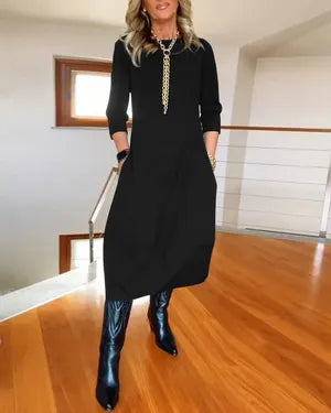 【🔥Popolnoma nezgrešljiva】✨Elegantna in udobna obleka