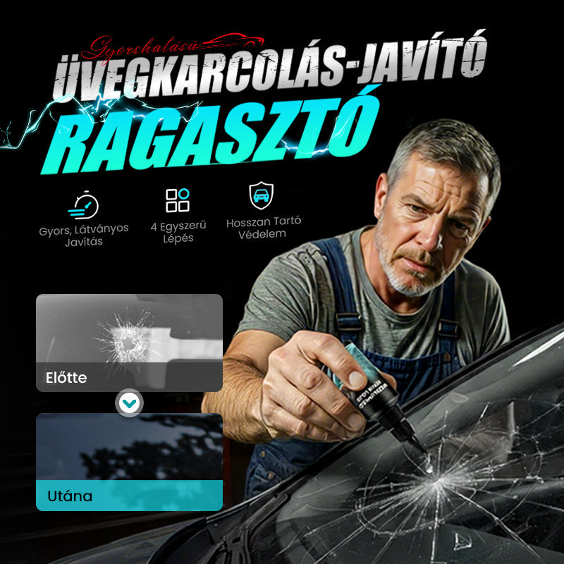 🔥1+1 ingyen 🔥karcolásjavító ragasztó üveghez