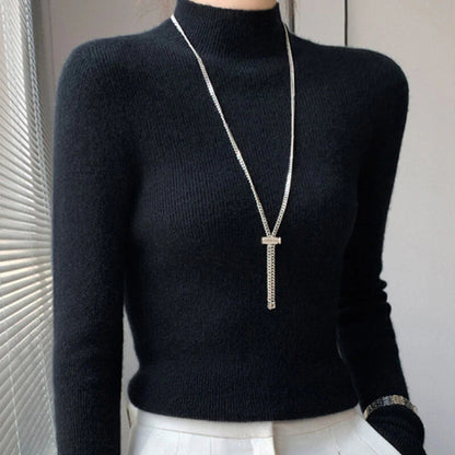 (🎁Božična posebna ponudba🎄)🔥50 % popust:Eleganten in moden pleten pulover (volnen žamet)