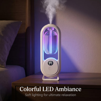 ✨ AromaGlow 360 intelligens illatdiffúzor – 50 négyzetméteres hatótávolság, akár 2 hónapos akkumulátor-üzemidő, 5 időzítési mód💨