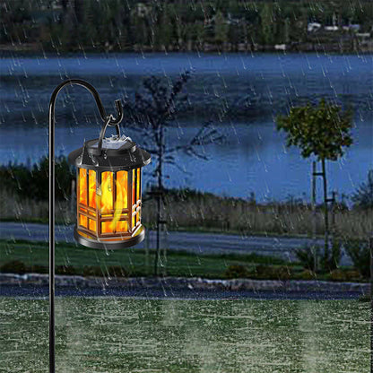 🏮Nadograđena solarna lampa s efektom treperavog plamena✨ - vodootporna i savršena za vanjsku upotrebu