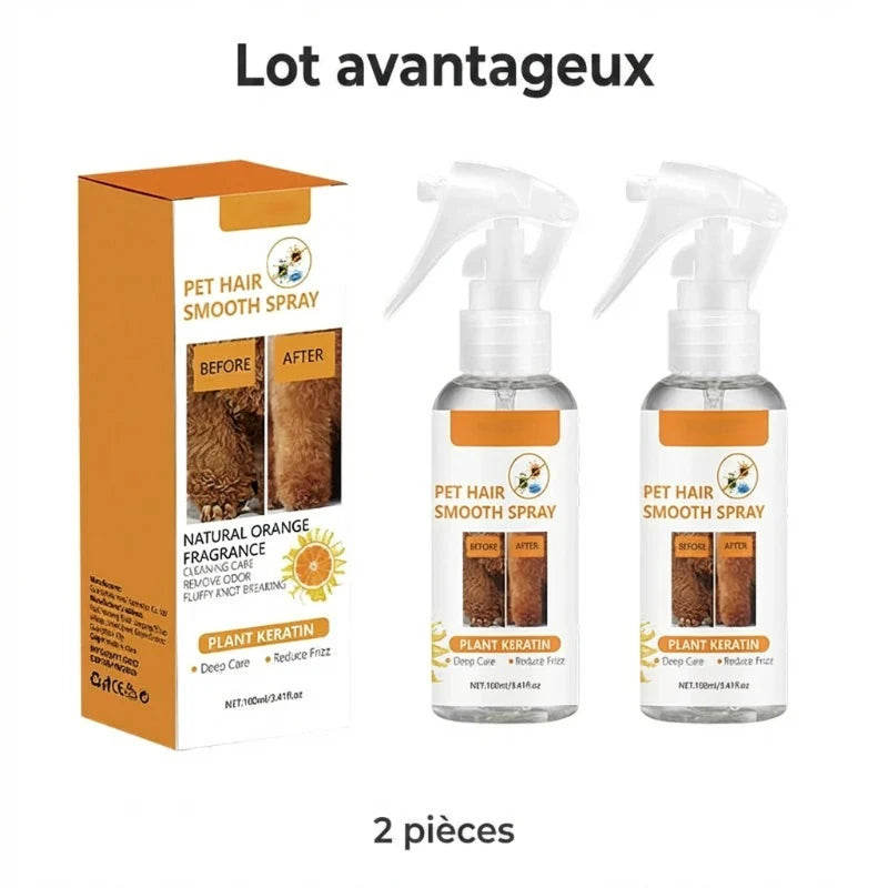 Háziállat szőrzet kibogozó és dezodorizáló spray