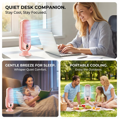 ❄️5 fokozatú hordozható asztali légkondicionáló ventilátor, otthoni és irodai használatra ✨