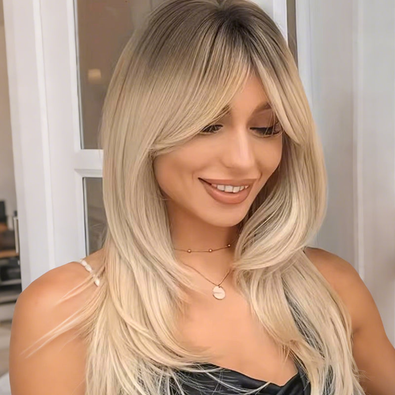 🔥Top Layered Bangs Hairpiece dla kobiet z przerzedzonymi włosami