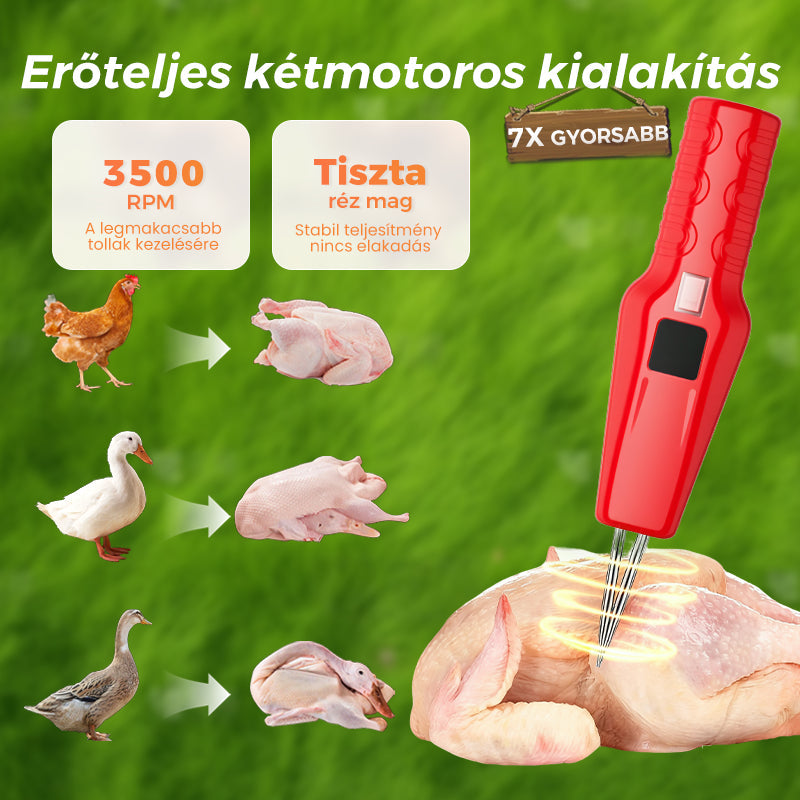 🦆🔥2026 AKCIÓ 🔥🐓Elektromos baromfi tolltépő gép – Egyszerű tolltépés, idő- és energiamegtakarítás!