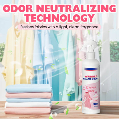 🌿 Utálsz vasalni? – Ránctalanító spray kíméletes szövetekhez, vasalás nélkül!