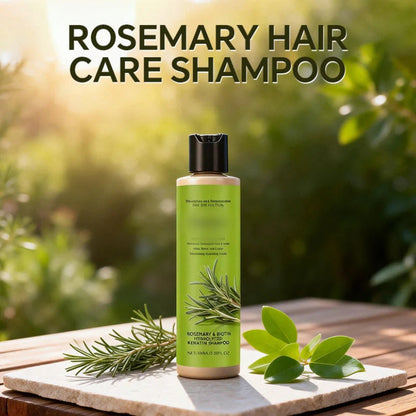 🧴 Tápláló sampon száraz fejbőrre és sérült hajra – keratin + rozmaring + biotin