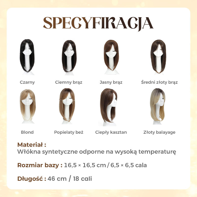 🔥Top Layered Bangs Hairpiece dla kobiet z przerzedzonymi włosami