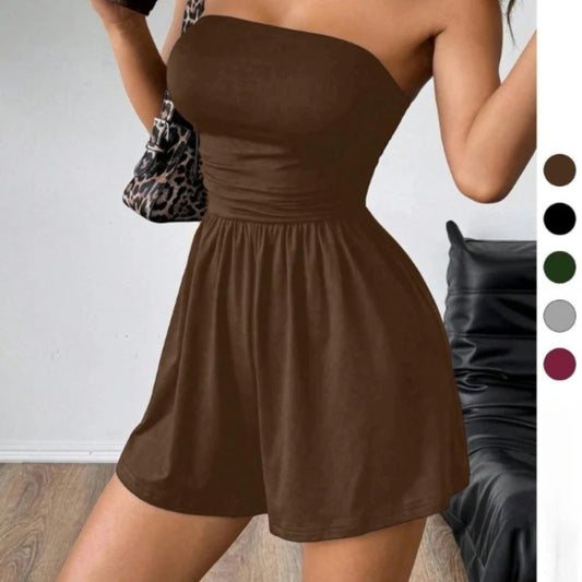 Elegáns Pánt Nélküli Bodycon Jumpsuit