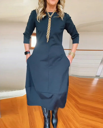【🔥Popolnoma nezgrešljiva】✨Elegantna in udobna obleka
