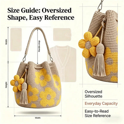 🌼Bohém stílusú horgolt, kézzel kötött táska | Egy nyári hangulattal teli táska👜