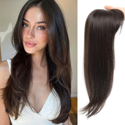 Top Layered Bangs Hairpiece dla kobiet z przerzedzonymi włosami