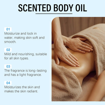 Moisturizing and hydrating skincare massage oil for nourishing the skin