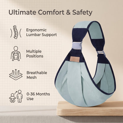 🤱Ergonomikus babahordozó deréktámasszal
