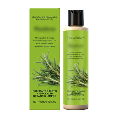 🧴 Tápláló sampon száraz fejbőrre és sérült hajra – keratin + rozmaring + biotin