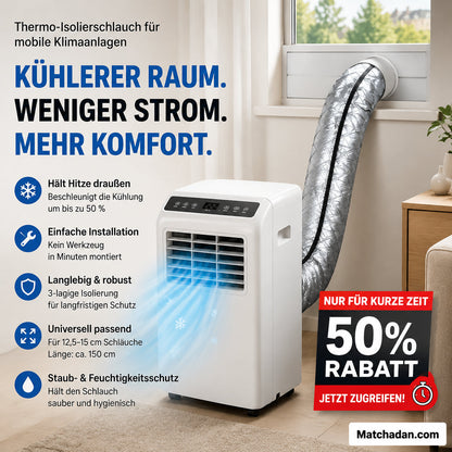 🔥50% Kedvezmény🏷️❄️ Hőszigetelő burkolat légkondicionáló csövekhez, 🛡️ védi a rézcsöveket a károsodástól, 💰 energiatakarékos megoldás