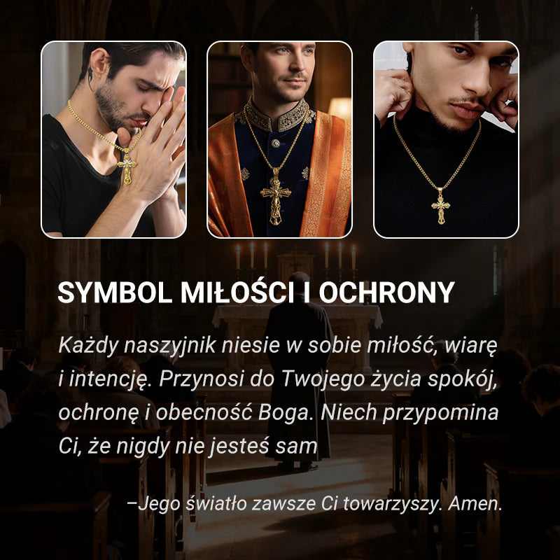 【🎁Božična ponudba🎄】Ogrlica z obeskom, ki prikazuje Jezusa