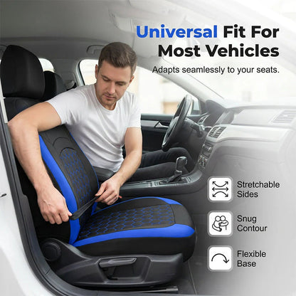 🚗 Univerzális, 9 darabból álló autóüléshuzat-készlet, 5 üléses modellekhez alkalmas 🛡️