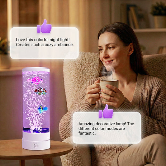 LED Buborékos Hal Akvárium Lámpa