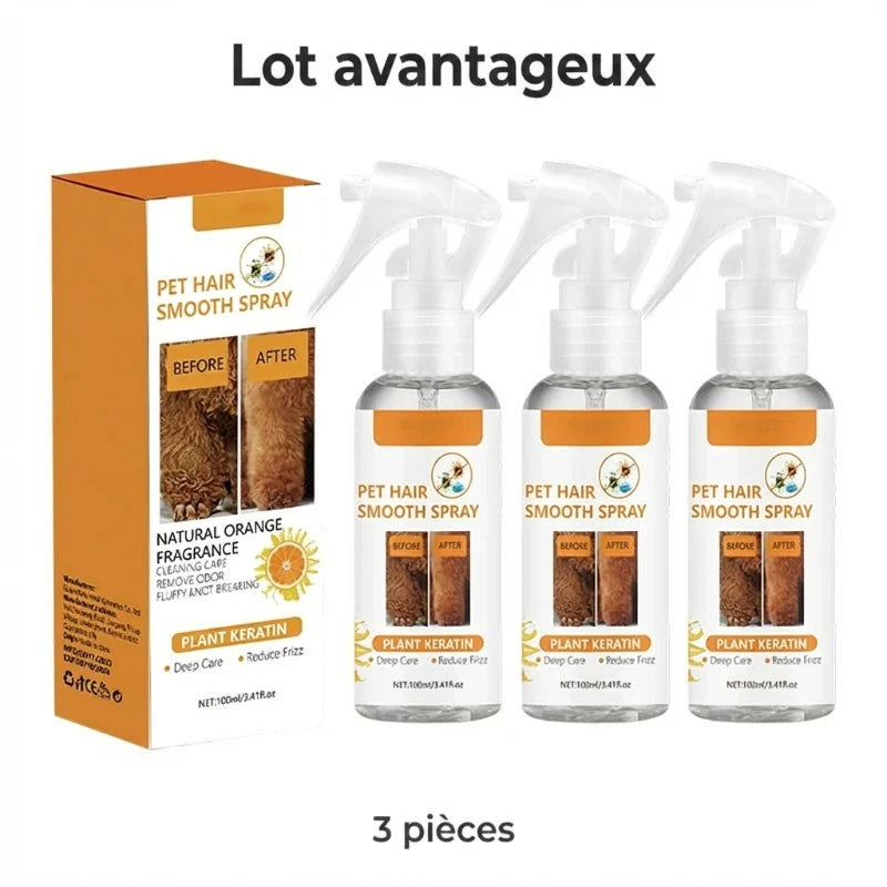Háziállat szőrzet kibogozó és dezodorizáló spray