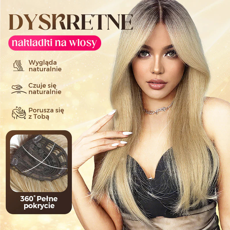 Top Layered Bangs Hairpiece dla kobiet z przerzedzonymi włosami
