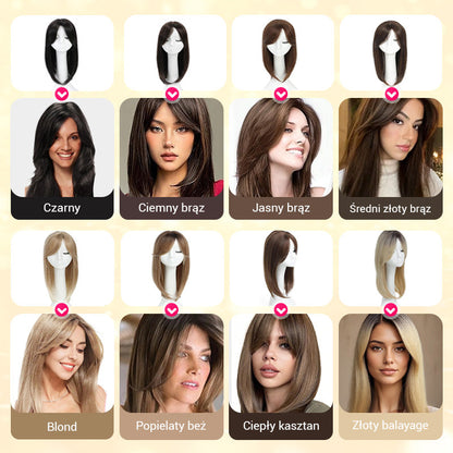 🔥Top Layered Bangs Hairpiece dla kobiet z przerzedzonymi włosami