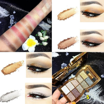 ?LAST DAY 49% OFF✨10 Colors Sparkle Shimmer Eyeshadow Palette