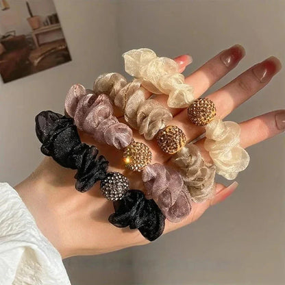 🔥Kupite 1, dobite 1 gratis🔥Elegantni mrežasti trakovi za lase s kristali
