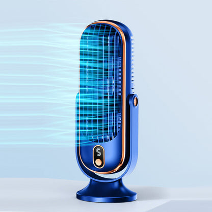 ❄️5 fokozatú hordozható asztali légkondicionáló ventilátor, otthoni és irodai használatra ✨