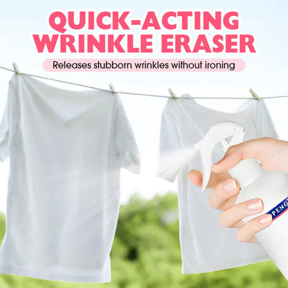 🌿 Utálsz vasalni? – Ránctalanító spray kíméletes szövetekhez, vasalás nélkül!