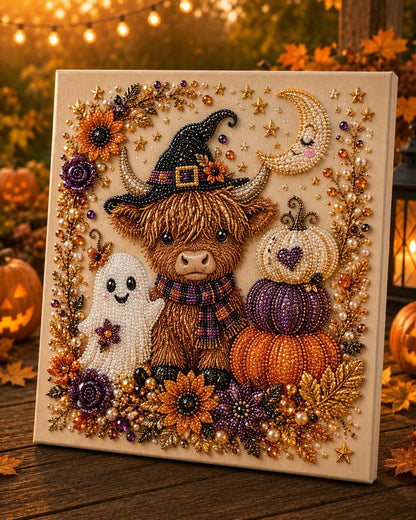 🎃 Halloween-i gyöngyös kézműves készlet – Nincs szükség rajztudásra, csak a gyöngyöket kell a mintához illeszteni és felragasztani.