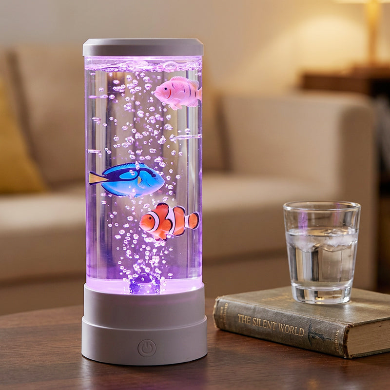 LED Buborékos Hal Akvárium Lámpa