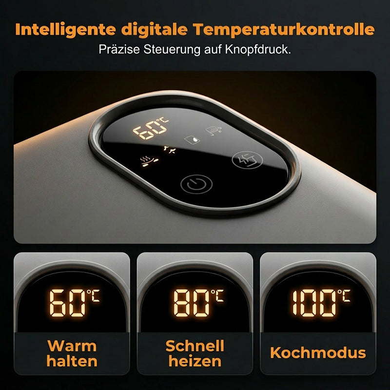 🔥50% Kedvezmény🏷️🔥 Hordozható, önmelegítő elektromos ételhordó – 🔋 7200 mAh akkumulátorral, 🍱 900 ml űrtartalommal – meleg étel bárhol, bármikor