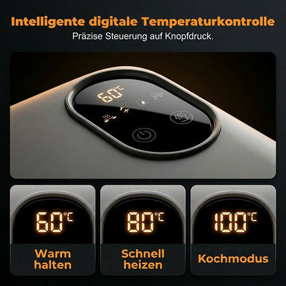 🔥50% Kedvezmény🏷️🔥 Hordozható, önmelegítő elektromos ételhordó – 🔋 7200 mAh akkumulátorral, 🍱 900 ml űrtartalommal – meleg étel bárhol, bármikor