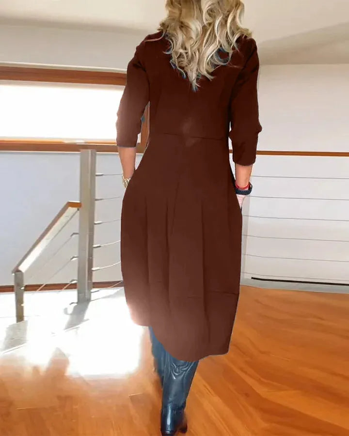 【🔥Popolnoma nezgrešljiva】✨Elegantna in udobna obleka