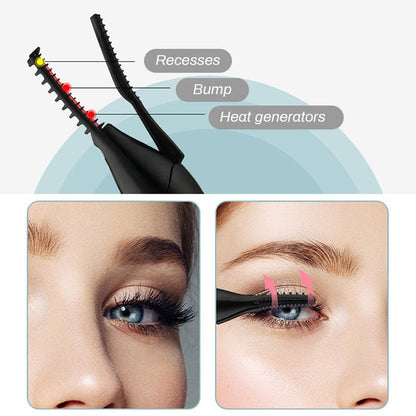 👁️‍🗨️Električni uvijač za trepavice, dugotrajno oblikovanje, trenutni glamur✨ (USB punjenje, trajna upotreba)