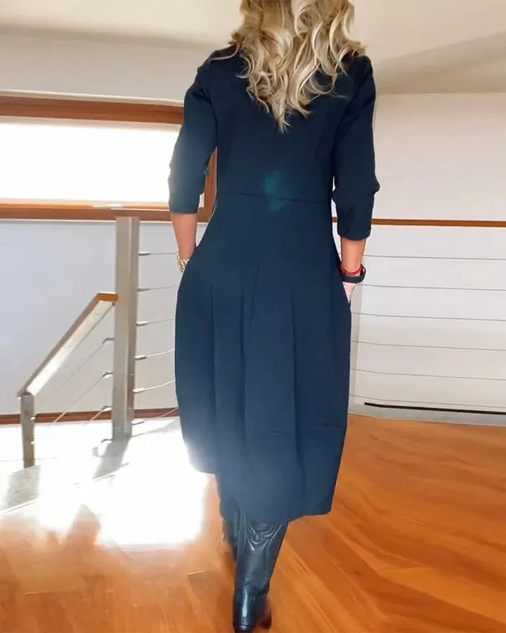 【🔥Popolnoma nezgrešljiva】✨Elegantna in udobna obleka