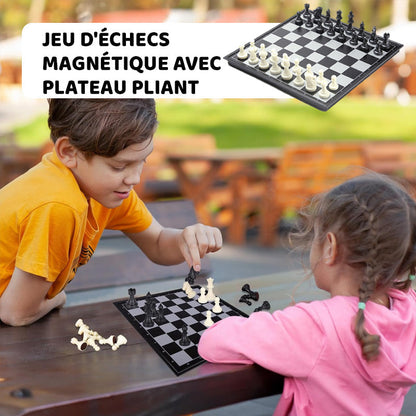 Utazó mágneses sakk táblával | MAGCHESS