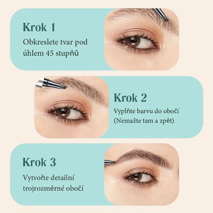 Višenamjenska olovka za obrve s 4 nastavka (2 komada,🎁1 gratis)