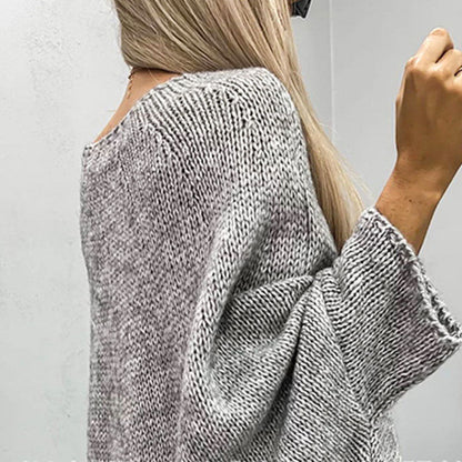 【🔥Topel in udoben】✨Eleganten ženski pleteni pulover