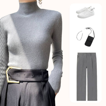 (🎁Božična posebna ponudba🎄)🔥50 % popust:Eleganten in moden pleten pulover (volnen žamet)
