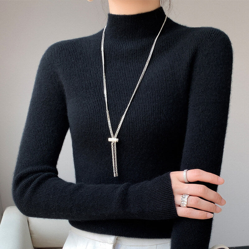 (🎁Božična posebna ponudba🎄)🔥50 % popust:Eleganten in moden pleten pulover (volnen žamet)
